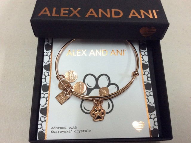 paw print bangle bracelet