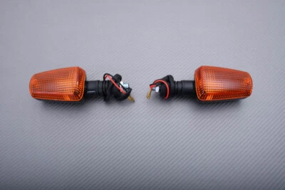 Paire de Clignotants Avant Oranges Droit et Gauche Pour YAMAHA XJ 600 1986-2002 - Photo 1/4