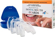 Mouth Guard for Teeth Grinding Gum Shield for TMJ Relief Pack of 4(2 Size)