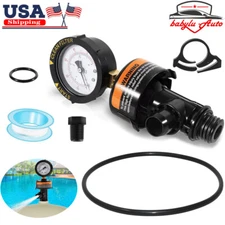 For Pentair 98209800 High Flow Manual Air Relief Valve w/Gauge & 87300400 O-Ring