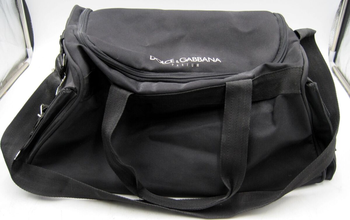 DOLCE & GABBANA Parfum Nylon Black Travel Tote Weekend Gym DOLCE & GABBANA Parfum Nylon Black Travel Tote Weekend Gym