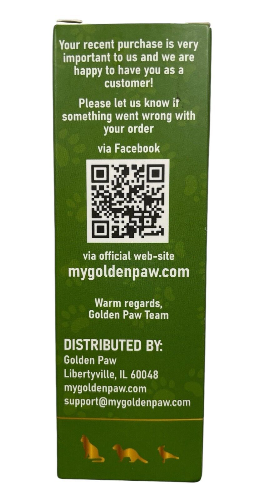 Golden Paw Natural Antibiotic For Pets, Dogs And Cats, 2 fl oz, Exp 02/