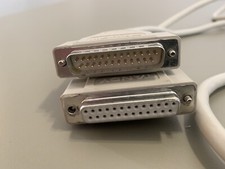 6-ft 25-Pin RS-232 DB25 Serial Cable Male to Female All Signals Connected DB-25