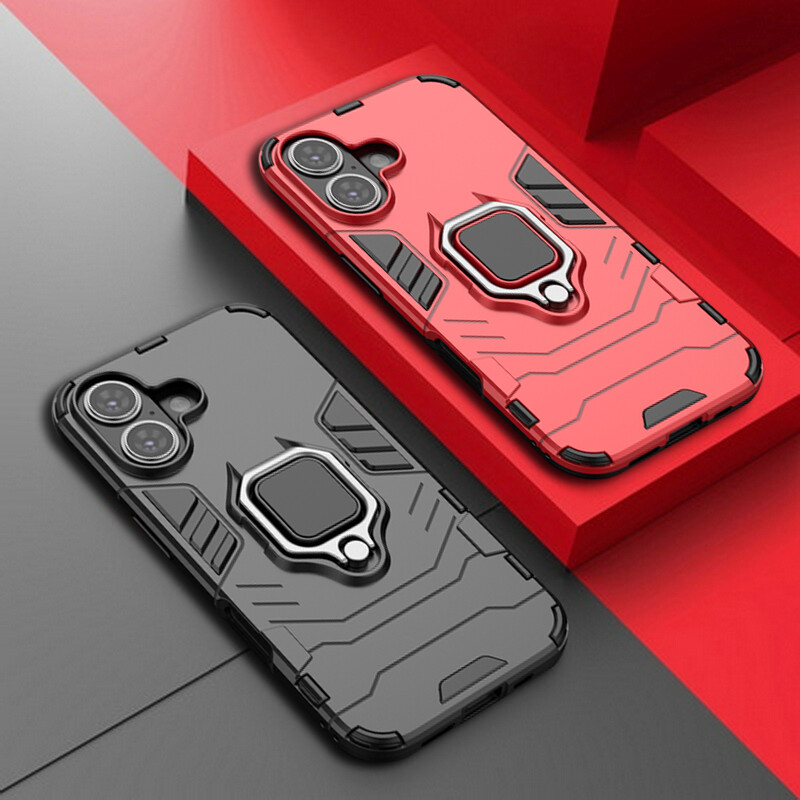 iPhone 16 15 Pro Max 14 13 12 Durable Armor Ring Holder Case Shockproof Cover-image