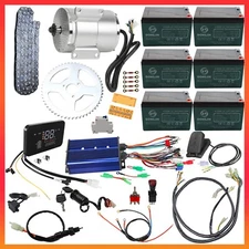 72V 3000W Brushless Motor With Controller Battery Full Kit For Go Kart ATV Trike