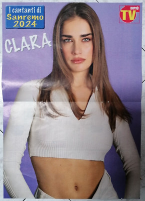 poster CLARA Sanremo 2024 Mare Fuori - Dipiù TV Italian magazine - marefuori