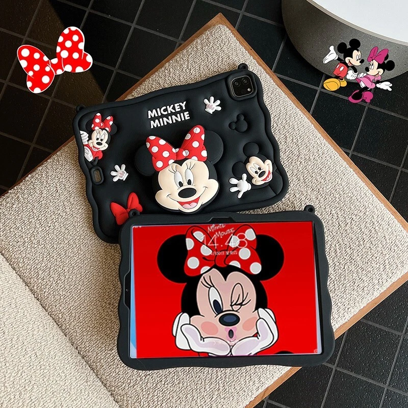 Minnie Mickey Mouse Silicon Soft Add Lanyard Bracket TabletCase For Apple iPad 6 - Image 2 of 4