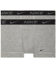 Nike Men's Two-Pack Reluxe Trunk Shorts, Size: XL, Light Gray