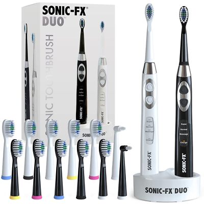 11 Piece Electric Toothbrush Set With 14 Brush Heads And 60 Days Battery Life