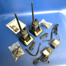 LOT OF 2X ORIGINAL Baofeng UV-5RV2+ Dual-Band, Two-Way Walkie Talkie