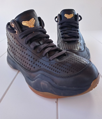 Nike Kobe X Mid EXT Black Gum Metallic Gold Leather Sz 12 Mens