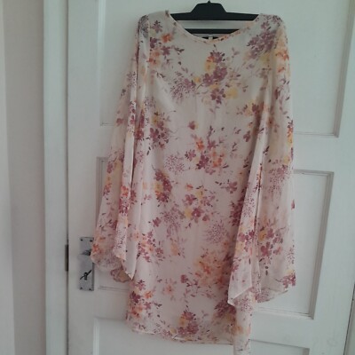 Ladies River Island floral Dress Size 32 EU Beach Wear Summer