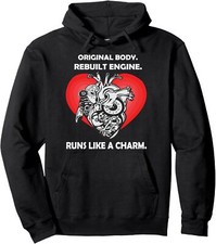 Open Heart Surgery Art Transplant Recovery Cute Unisex Hooded Sweatshirt