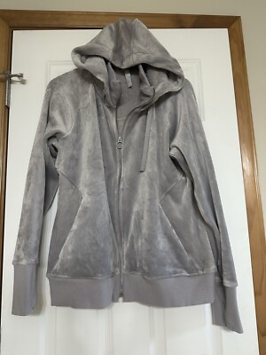 Athleta Triumph Cozy Karma Full Zip Hoodie, Silver, XL