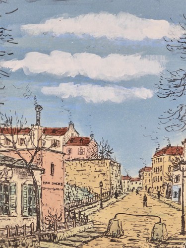 Cabaret Lapin Agile in Montmartre Paris Lithographie von Alois Lecoque - Bild 4 von 6