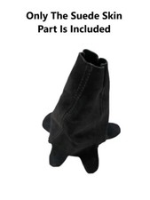 New Black Stitch Real Suede Manual Shift Boot Cover For 2002-2006 Acura Rsx