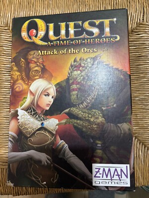 Quest, Eine Zeit für Helden ''ANGRIFF DER ORKS'' Fantasy Spiel. Z-Man 2011 Versandkostenfrei