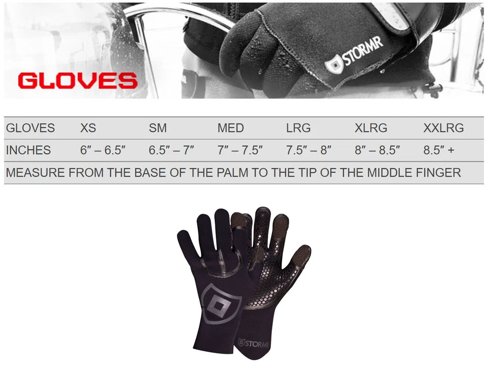 STORMR Unisex Cast Neoprene Fully Lined Microfleece Fishing Glove - All Sizes - Image 4 of 4