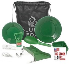 Compact Gold Prospecting Kit with 12" Pocket Sluice Box Includes Miner s TPR