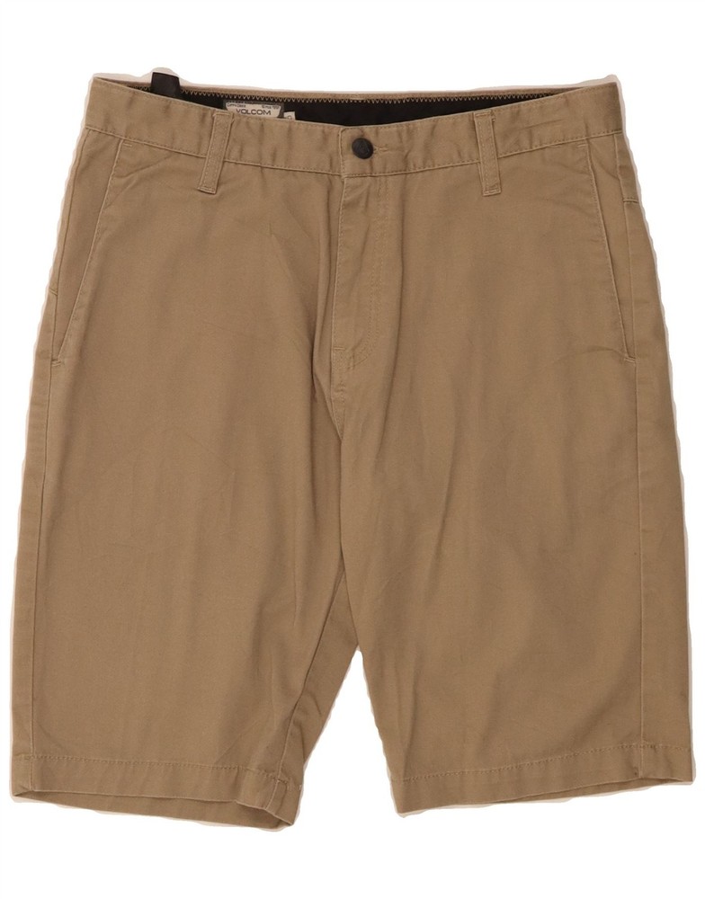VOLCOM Mens Chino Shorts W30 Medium Beige Cotton BX11