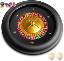 Leyndo 18 Inches ABS Professional Roulette Wheel Set Casino Grade Roulette 
