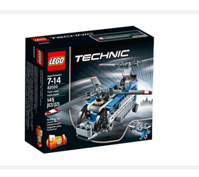 LEGO TECHNIC 42020: Twin-Rotor Helicopter: 2 in 1 set- 100% Complete, No Box