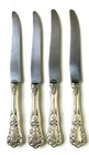 Gorham Buttercup Sterling Handled Knives 9 5/8” ~ Set of 4