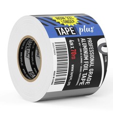 Aluminum Tape - 4 in x 210 ft, Silver - HVAC  Insulation Seal - Heat-Resista...