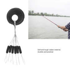 100Pcs Rubber Fishing Bobber Stopper Set Durable Float Stop For Fishing NDVM