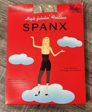 Spanx High-Falutin' Footless High Waist Pantyhose Plus Size G Nude