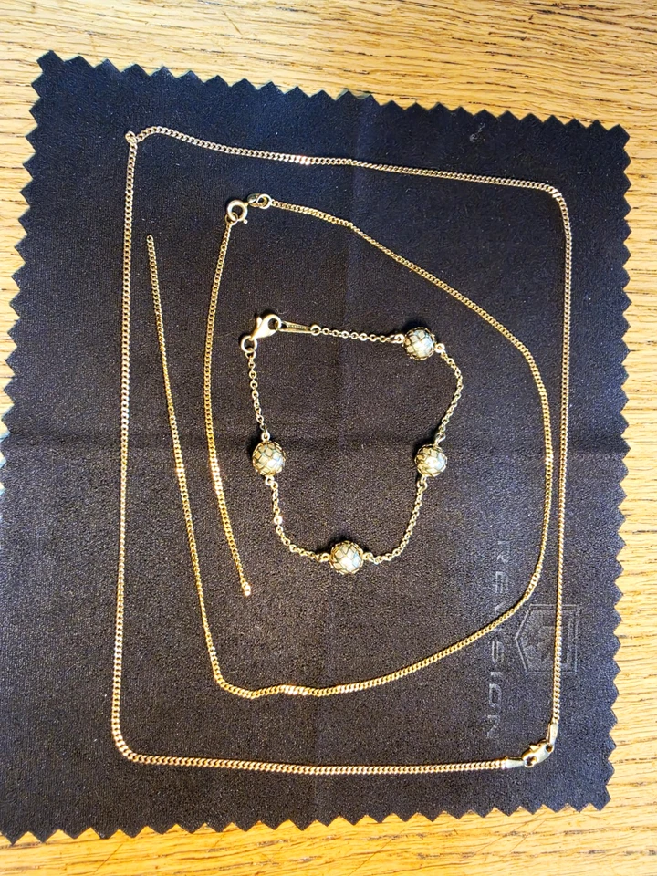 333er Gold 10,28 g – 2 Ketten + Armband – Anhänger gratis - Bild 1 von 4