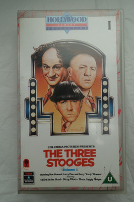 The Three Stooges 3 Episoden VHS Cassette PAL/SECAM