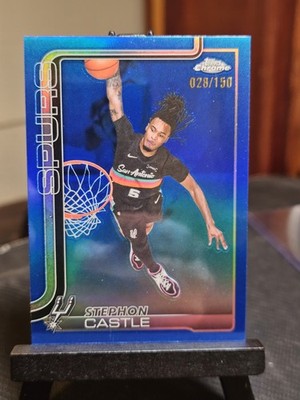 2025-26 Topps Chrome Update - Stephon Castle #82 True Blue  Refractor /150