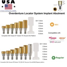 Hiossen Osstem Regular Mini Inter Hex Platform Fits Overdenture Locator abutment