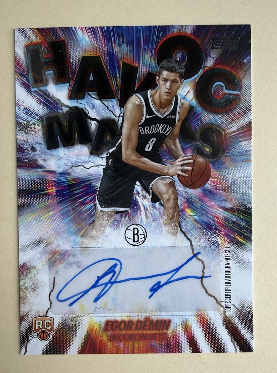 2025-26 Topps Flagship- Egor Demin Rookie Auto Havoc Marks RC Auto Nets