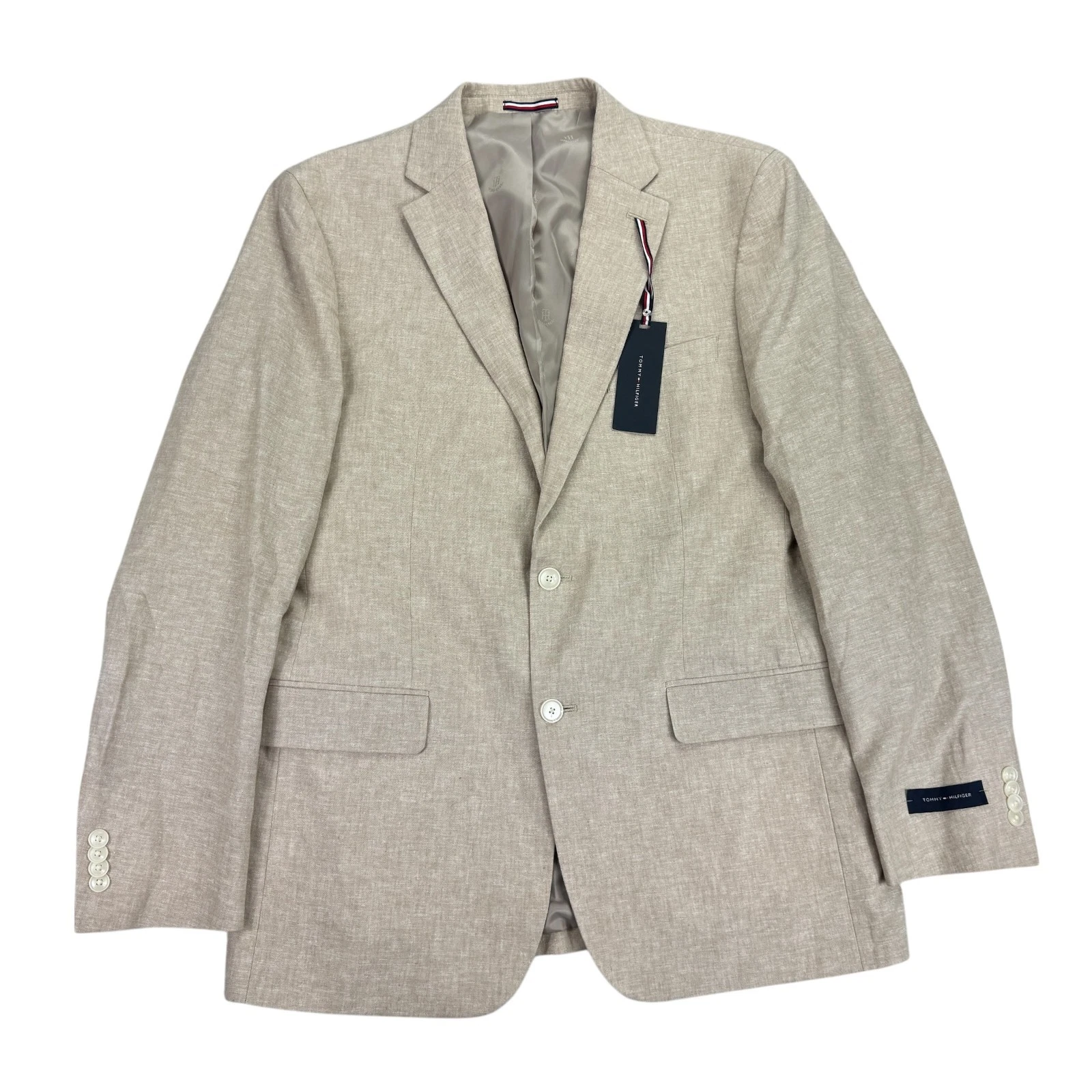 Tommy Hilfiger Mens Conrad Modern Fit Linen Blend Sport Coat Tan 42L
Opens in a new window or tab