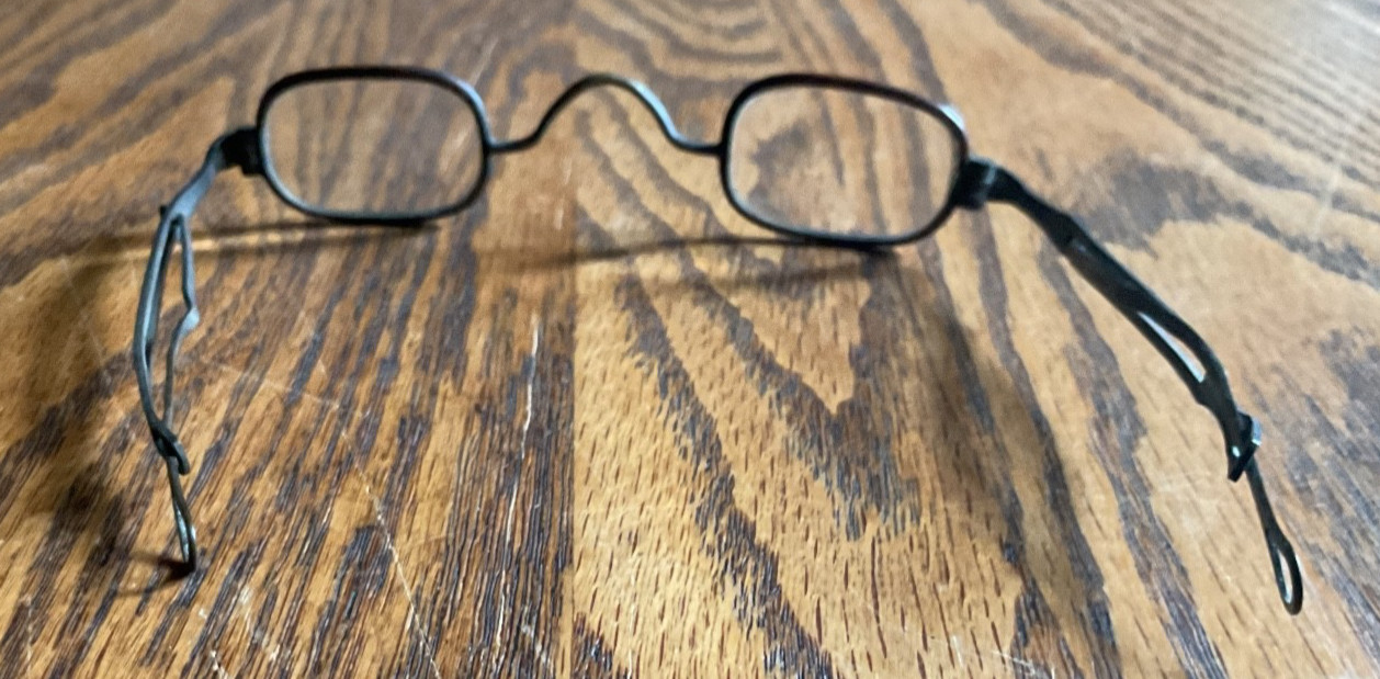 Antique Wire Frame Rectangular Eyeglasses Spectac… - image 3