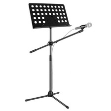 5 Core Music Stand Height Adjustable Desktop Book Stands w Mic Holder Portable