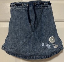 Disney Store Size 3-4 Years Jean Denim Skort Princess Embroidered Y2K Vintage