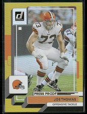 Joe Thomas 2022 Donruss #206 Premium Press Proof Cleveland Browns