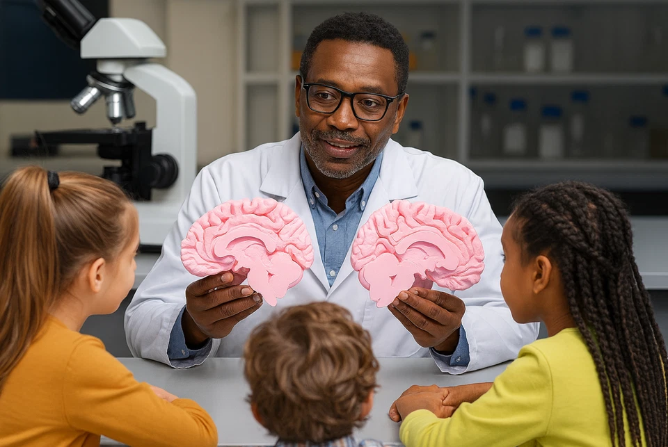 Modelo de cerebro humano a escala 1:1 de resonancia magnética - Modelo de réplica anatómica de calidad A+ Foto 4 de 4