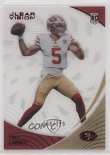 2021 Panini Chronicles Clear Vision Rookies Red 68/199 Trey Lance #CVR-3 7m3