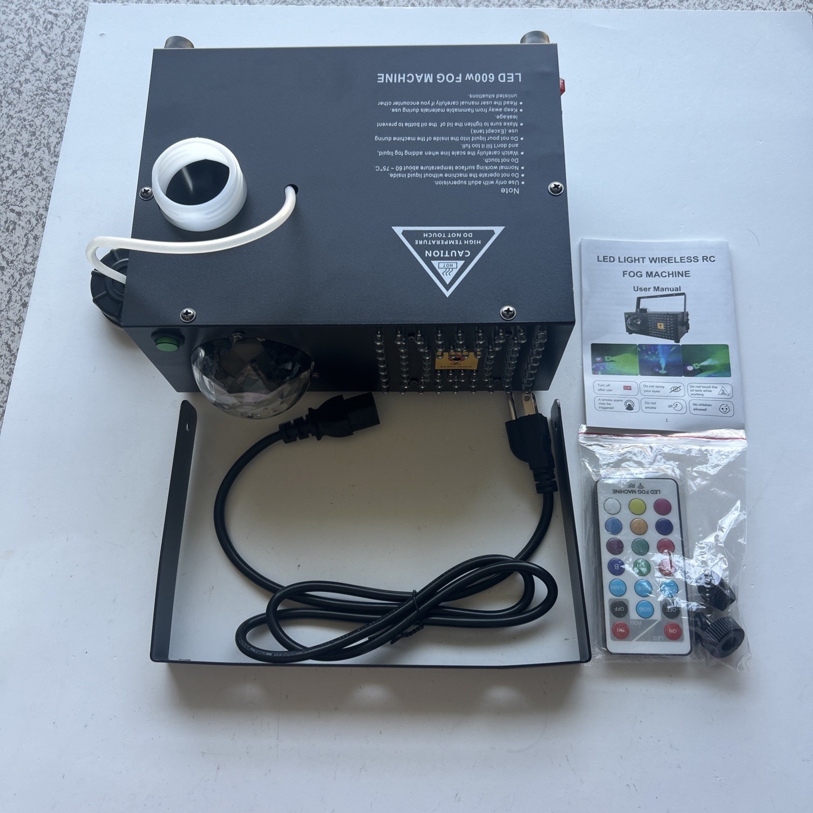 2 in 1 Horizontal,Vertical Fog Machine Halloween with Disco Ball,Smoke Machine