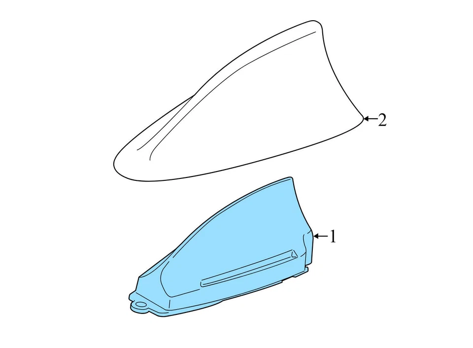 BMW 740LI XDRIVE 2013-2015 - Antena de techo/aleta de tiburón 9141460 Foto 4 de 4