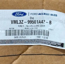 New Oem Ford 6.5 Bed Hard Folding Tonneau Cover Blk Vml3z-99501a42-b 22-25 F150