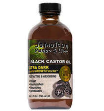 Jamaican Mango Lime, Pure Jamaican Black Castor Oil Extra Dark 8 oz 1 pack