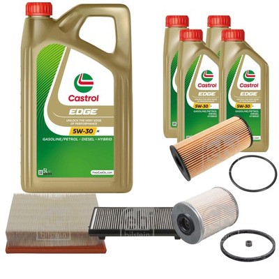 FEBI BILSTEIN Inspektionspaket 9L CASTROL EDGE 5W-30 M für Renault Espace IV