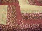 PRETTY vintage Patchwork Quilt 60 x 70 knotted — photo 7