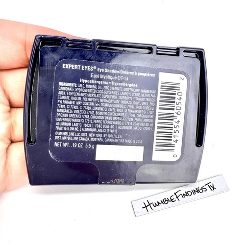 Vintage Maybelline Expert Eyes Eye Shadow Trio EAST MYSTIQUE 2000s Dark Blue NEW - Picture 3 of 6