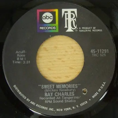 Ray Charles Dont Change On Me / Sweet Memories Vinyl Single 7inch ABC